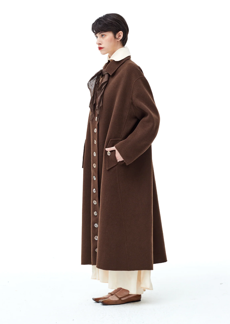 Double Faced Woolen Carvat Coat