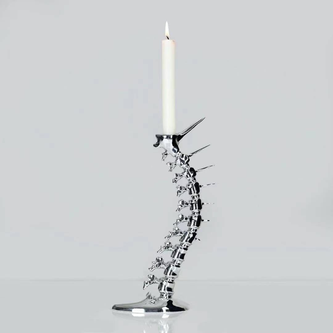 TALL SKELETON CANDLE HOLDER