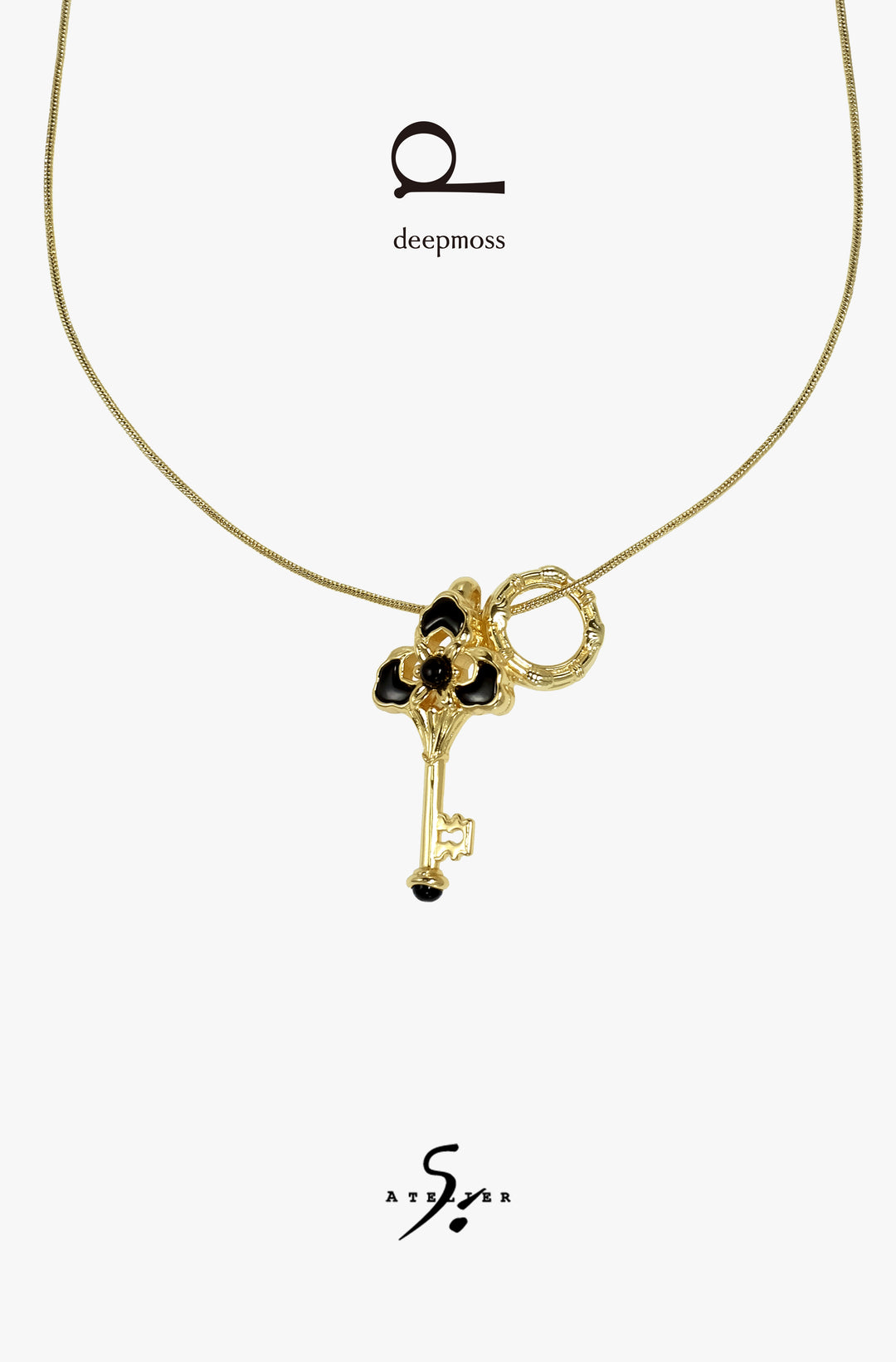 Large Key Necklace (Gold)