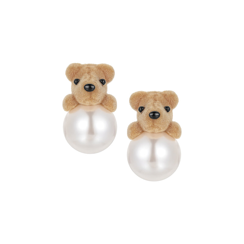 Pearl Bear Earrings