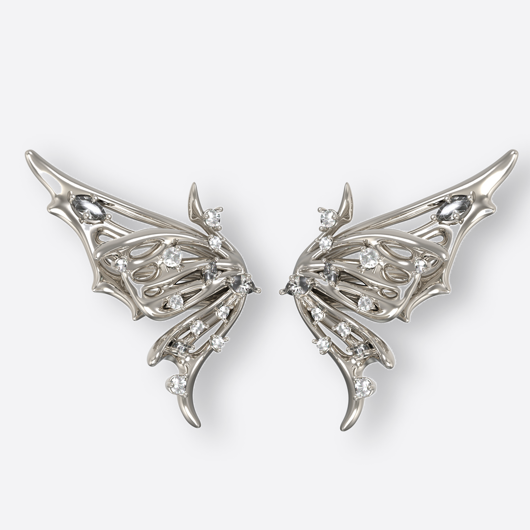 Butterfly Diamond Wing Earrings