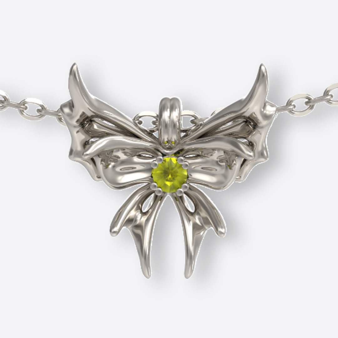 Chrysalid Butterfly Necklace