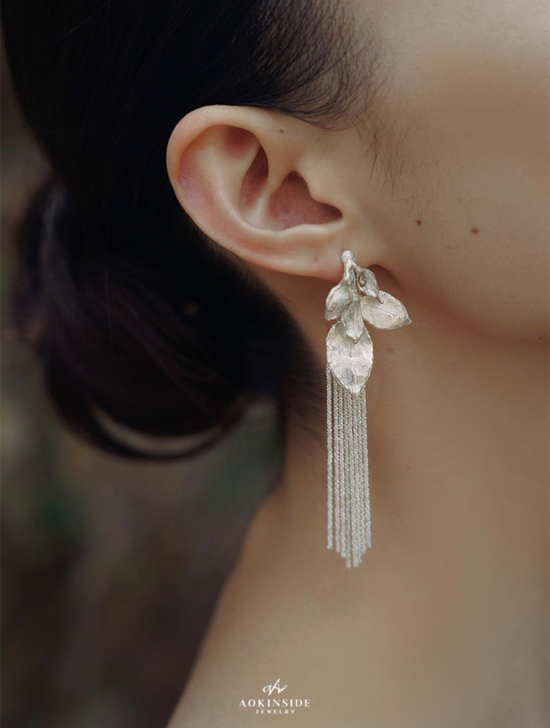 Leaf Stream Earrings (pre-oder)