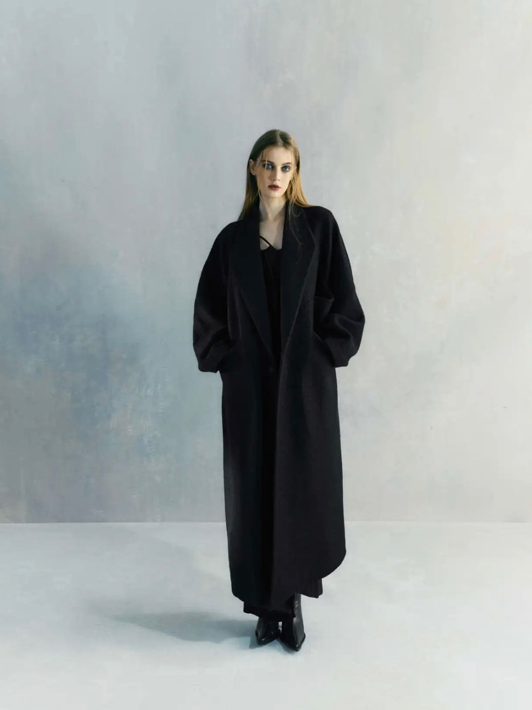 Wool Asymmetric Silhouette Coat