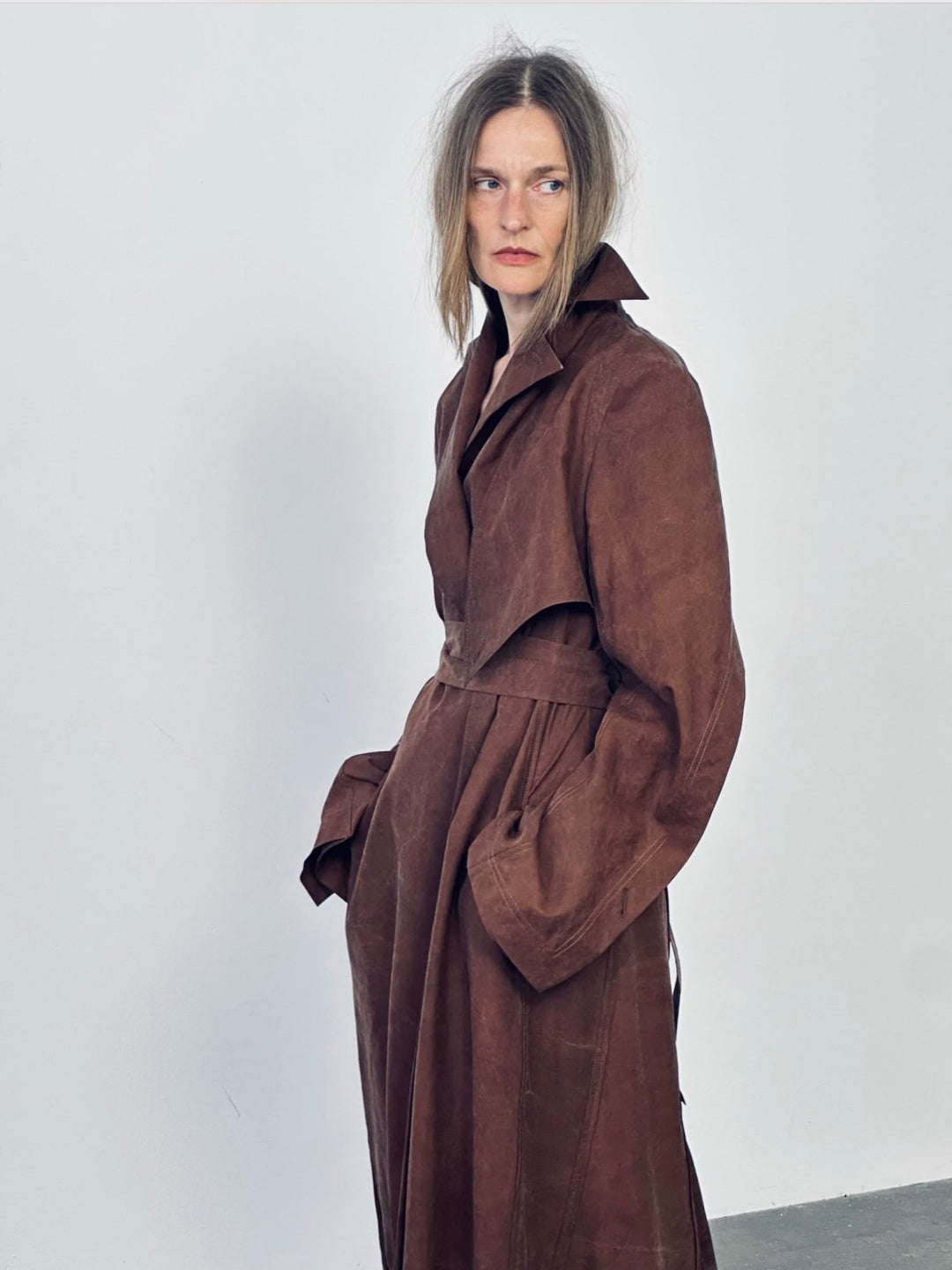 Vintage Brown Trench Coat