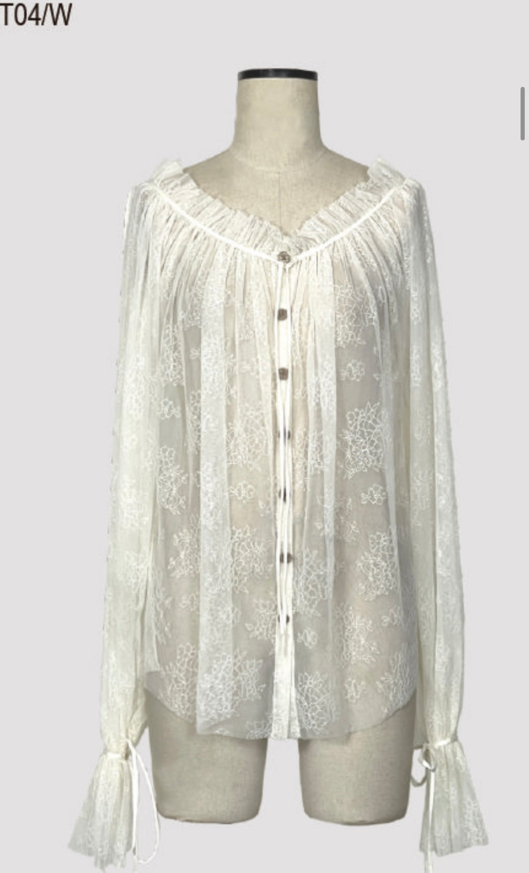 Lace puffy Blouse