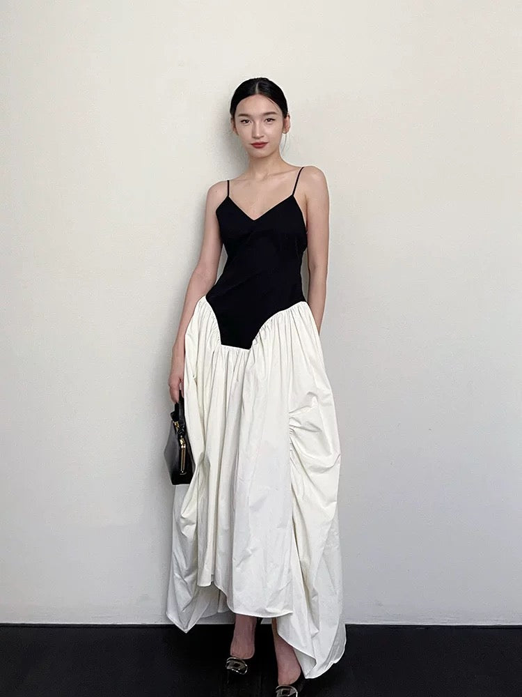 RARE SHOULDER VOLUME MAXI DRESS