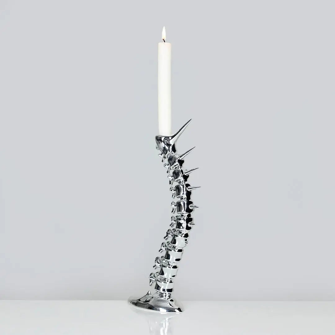 TALL SKELETON CANDLE HOLDER