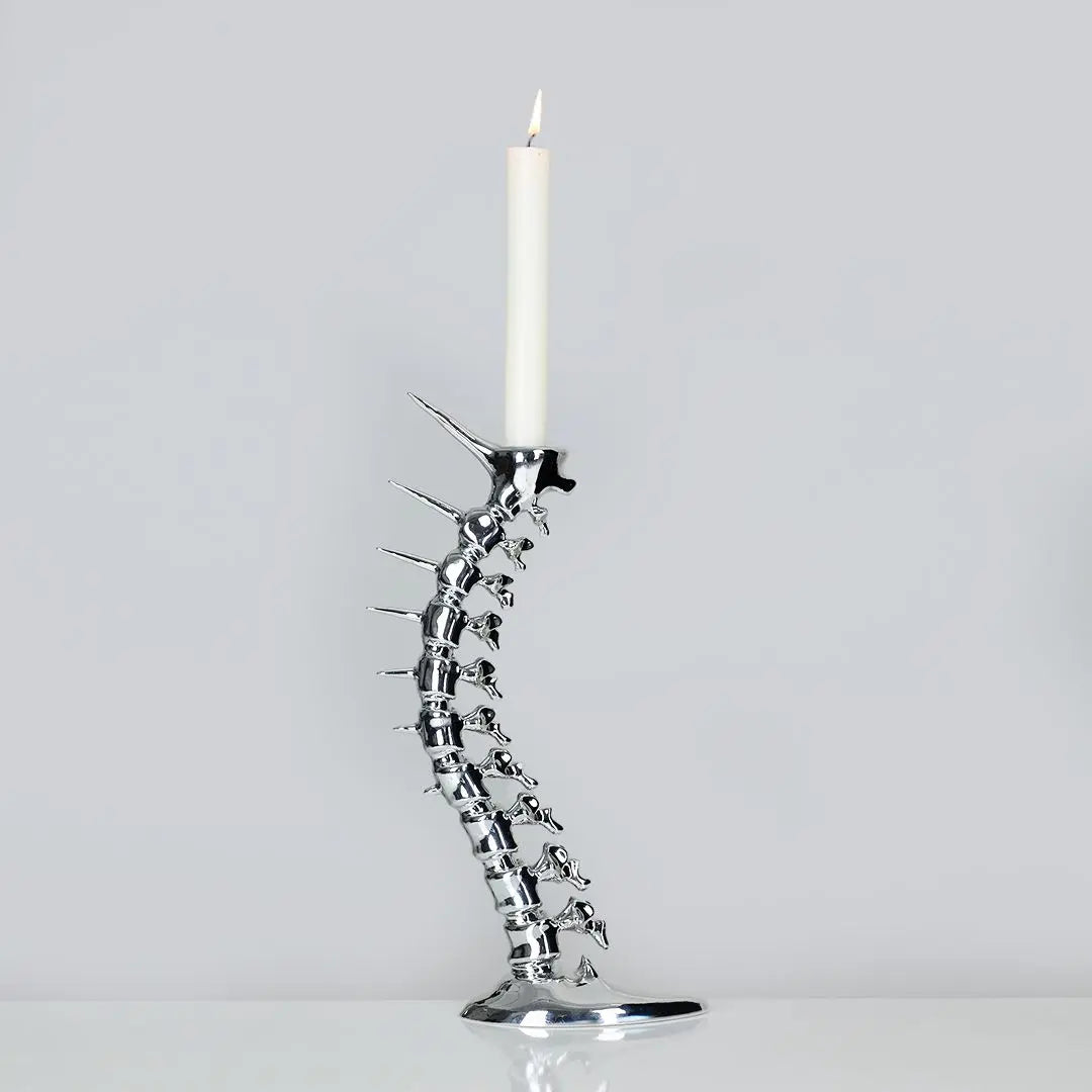 TALL SKELETON CANDLE HOLDER