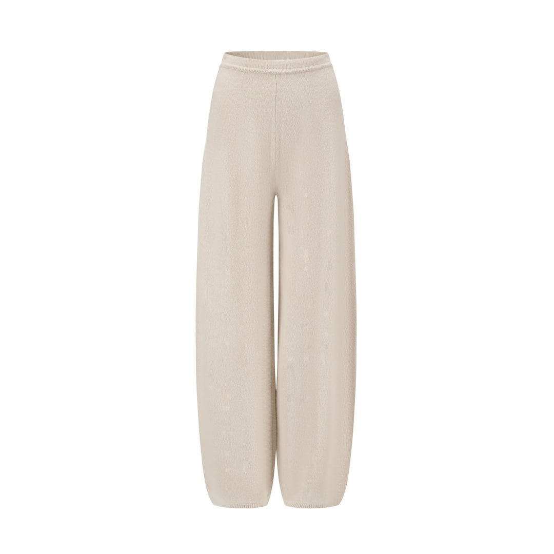 Wool Cashmere Blend Lantern Trousers