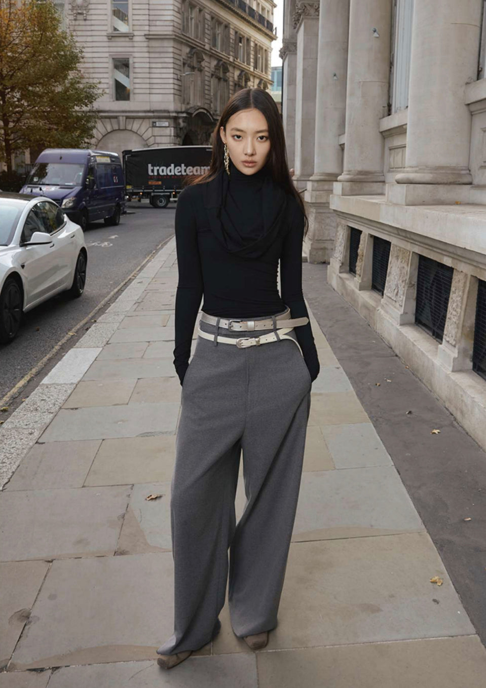 The Belt Buckles Wool Trousers