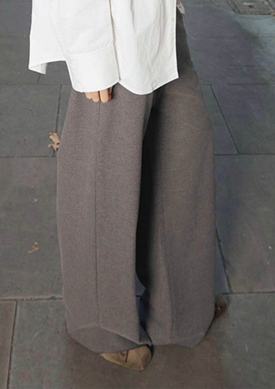 The Belt Buckles Wool Trousers